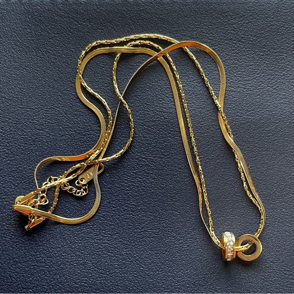 Brand New Titanium Steel Double Layer Clavicle Chain Necklace. - Picture 4 of 9